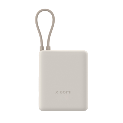 باور بنك شاومي بمنفذ USB ومنفذ USB-C وسلك مدمج USB...