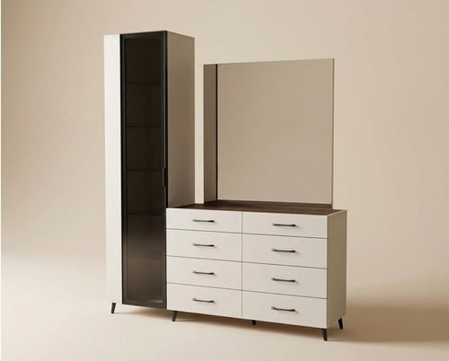 غرفة نوم مودرن 5 قطع | تصميم عصري عملي بسعر مميز