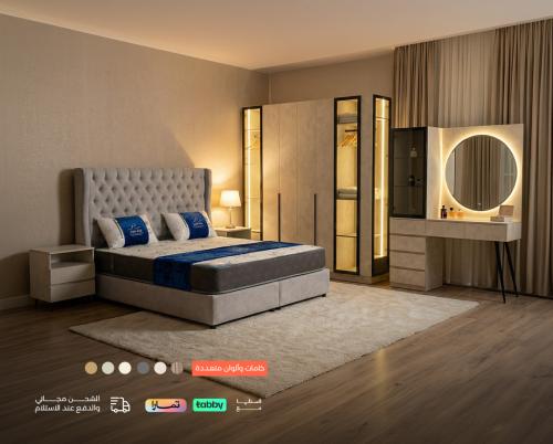 غرفة نوم مودرن فاخرة – 6 قطع