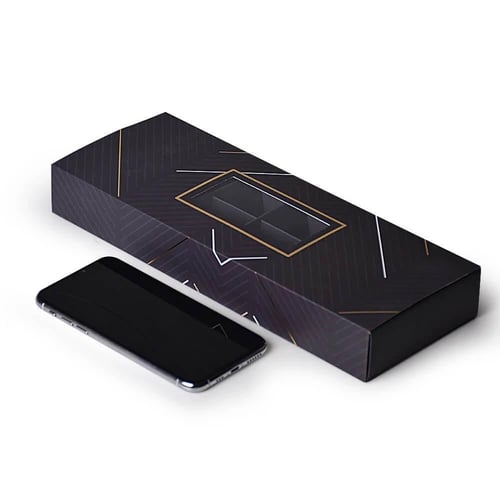 علب ورقية مستطيلة فاخرة للشكولاتة والحلويات بنافذة...