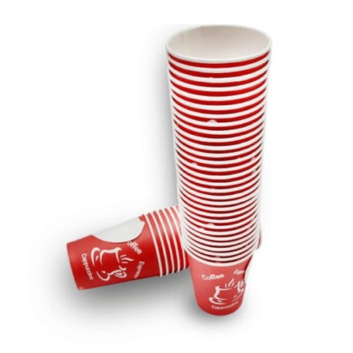 كاسات شاي ورق 8اونصة/العدد 50