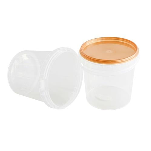 سطل بلاستيك اسطواني دائري - 250 مل/20حبة