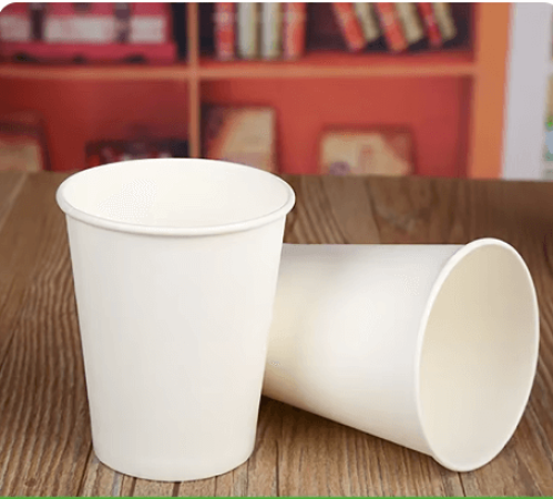 كوب ورق أبيض فاخر سميك 9 أونز / عدد 50