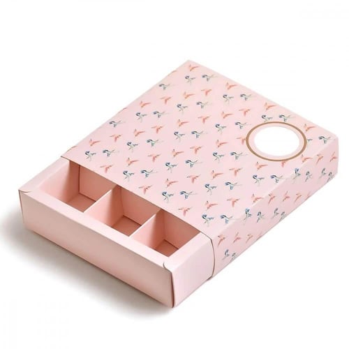 علب ورقية للشكولاتة والحلويات فاخرة بنافذة دائرية...