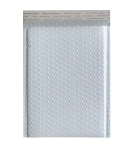 ظرف أبيض للشحن للطرود والطلبات بفقاعات حماية داخلي...