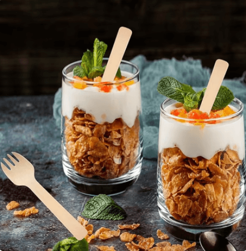 شوك خشبي للطعام والحلي -60مم/العدد 33 شوك