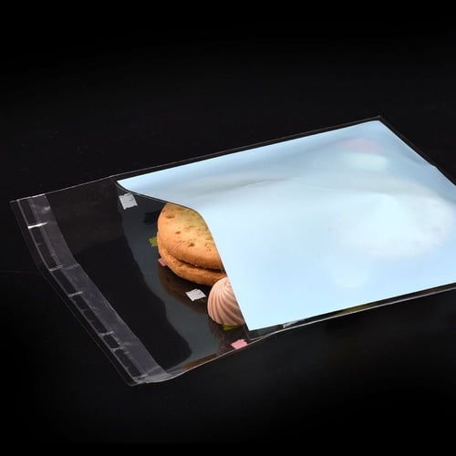 كيس شفاف ازرق للكوكيز والحلويات بألوان مميزة-10*10...