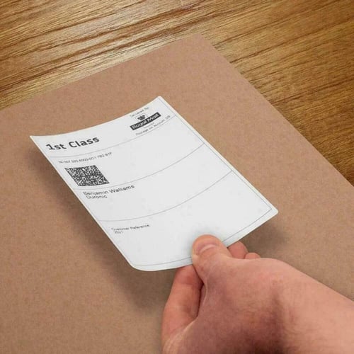 ورق بوليصيات لاصق ابيض مقاس 15*10 /عدد 500