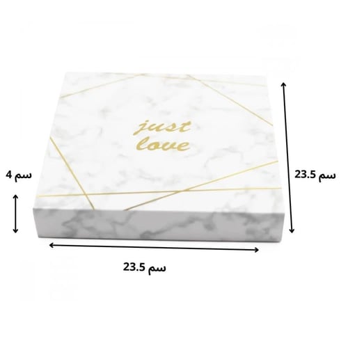 علب ورقية مربعة للمعمول والشكولاتة مع تقسيمات داخل...