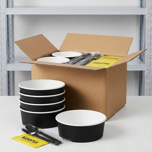 بكج الوجبة المتكامل ( أسود)/ 150 قطعة