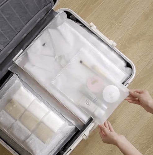 كيس بلاستيك شفاف للتخزين والشحن بسحاب -35*50 سم/10...