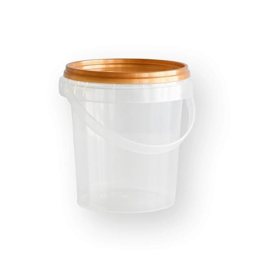 سطل بلاستيك اسطواني دائري - 250 مل/20حبة