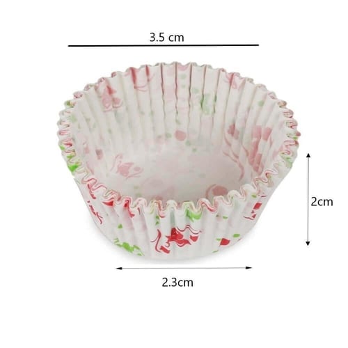 ورق كب كيك بألوان متعددة-مقاس 2.3*2*3.5سم / العدد...