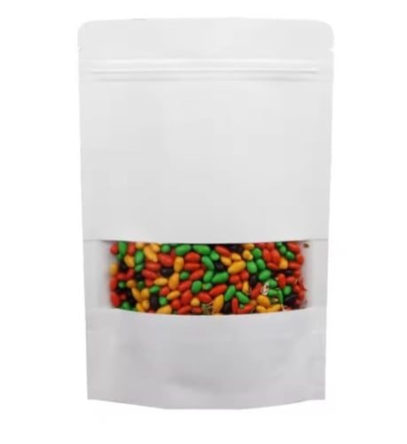 كيس ورق لتعبئة وحفظ القهوة والبهارات لون أبيض بناف...