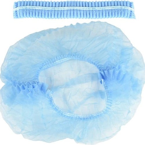 غطاء راس مطاطي أزرق شفاف متعدد الاستخدام/ العدد 10...