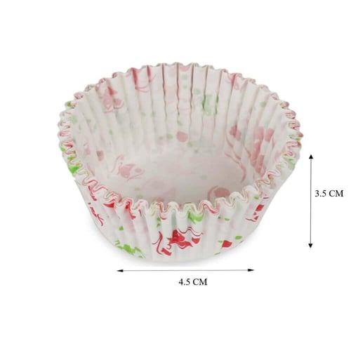 ورق كب كيك بألوان متعددة -مقاس 4.5*3.5*7سم / العدد...