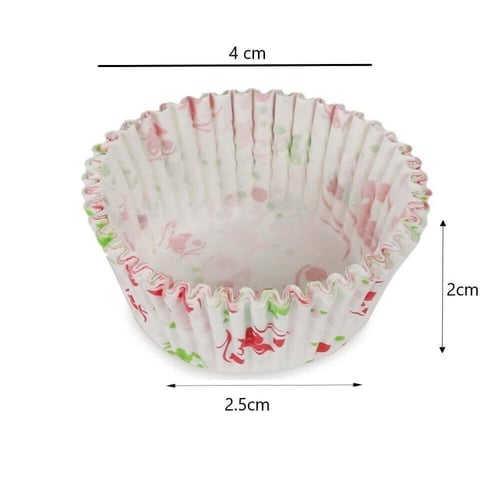 ورق كب كيك بألوان متعددة -مقاس 2.5*2*4 سم / العدد...