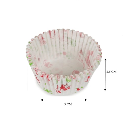 ورق كب كيك بألوان متعددة-مقاس 3*2.5*5 سم/العدد 100...