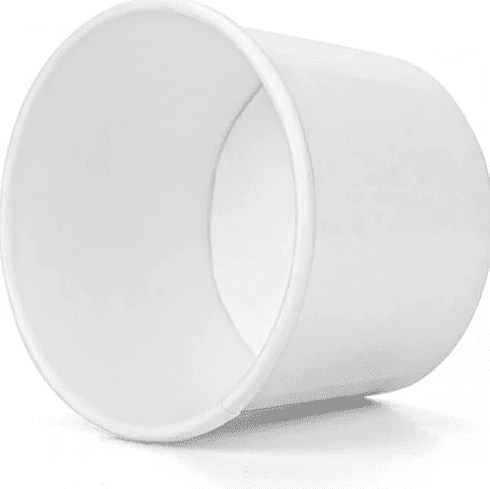 كوب ورق ابيض للأيس كريم 4انز-العدد 25 كوب