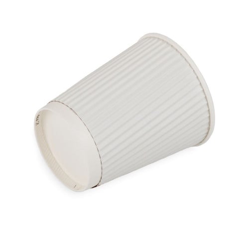 أكواب ورقية أبيض مموجة 3 طبقات - 7 أنز/ العدد 25 ك...