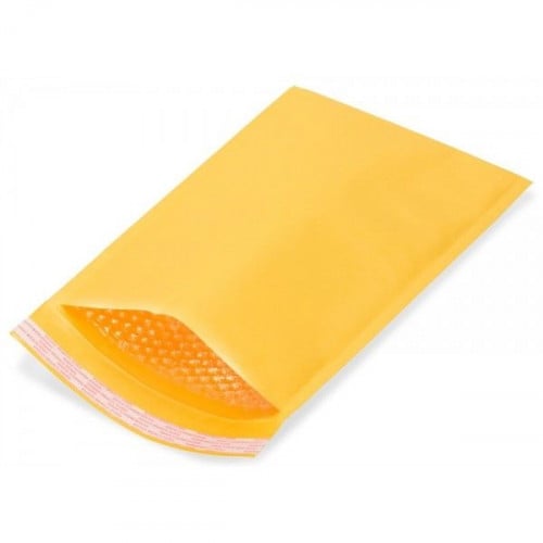 ظرف أصفر للشحن للطرود والطلبات بفقاعات حماية داخلي...