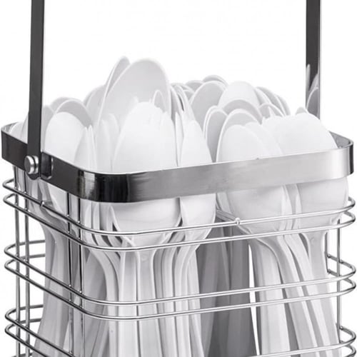 ملاعق بلاستيك صغيره ابيض -115مم/العدد 200 ملعقة