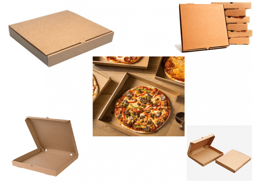 كرتون بيتزا كرافت بني حجم وسط مقاس29*29*4سم/العدد...