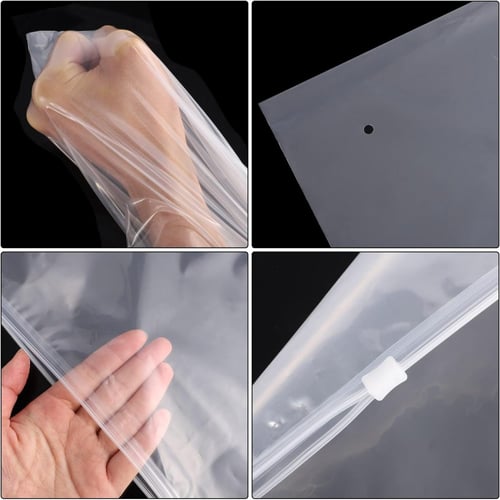 كيس بلاستيك شفاف للتخزين والشحن بسحاب -35*50 سم/10...