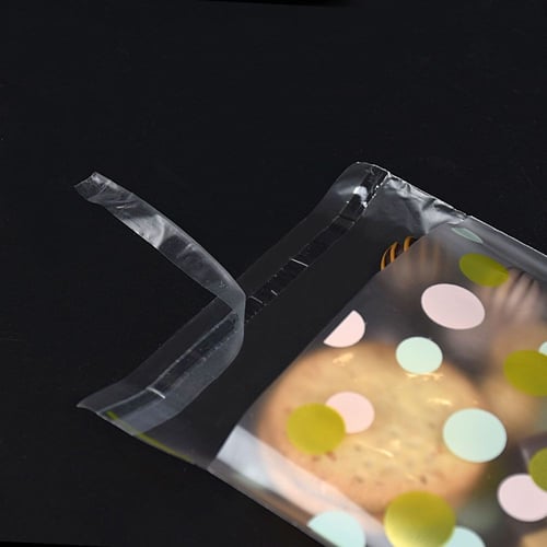 كيس شفاف ثلجي للكوكيز والحلويات بألوان مميزة-7*7سم...