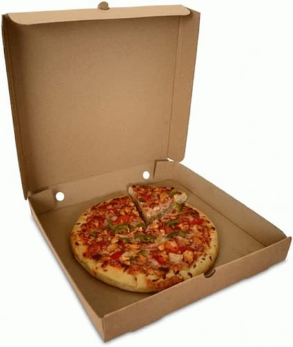 كرتون بيتزا كرافت بني حجم وسط مقاس29*29*4سم/العدد...