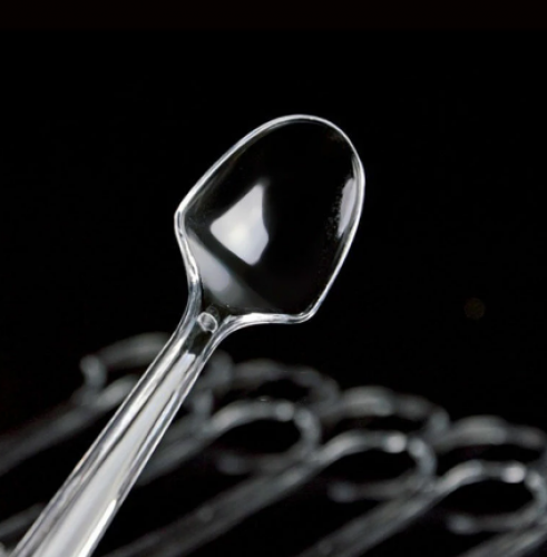 ملاعق شفاف للطعام - 165مم/العدد 120 ملعقة