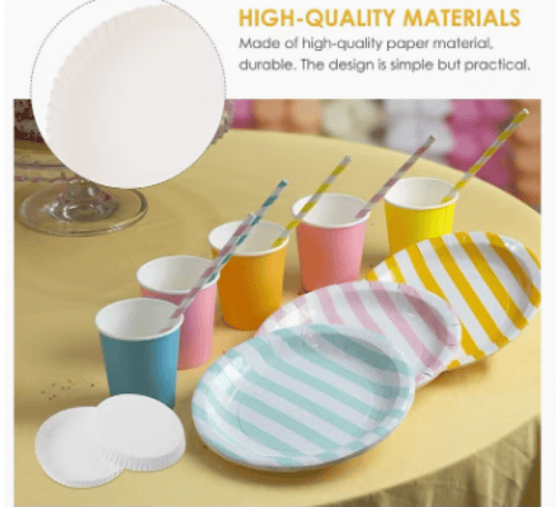 اغطية للأكواب الورقية والزجاجية مقاس 6.5سم /العدد...