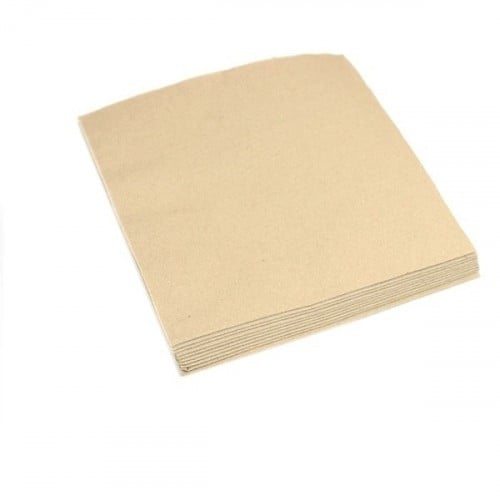 منديل سفرة ورقية بني فاتح 23*23 -1 طبقة/العدد100من...