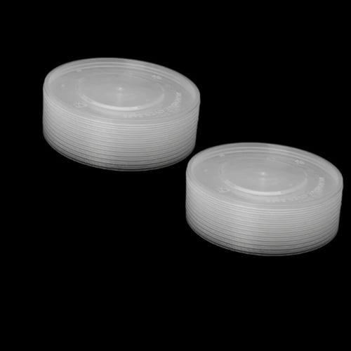 غطاء بلاستيك شفاف للزبديات الورق - 16/24/32/أنز/ ا...