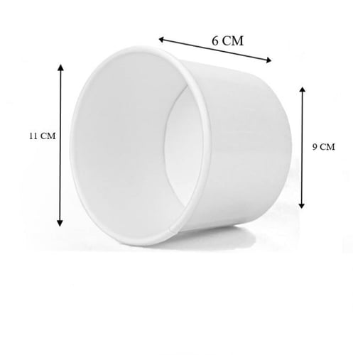 زبدية ورق أبيض بدون غطاء -12 أنز /العدد 50 حبة