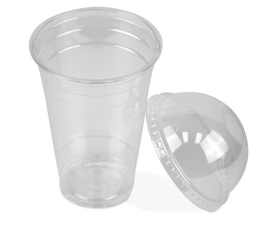 غطاء قبة بلاستيك شفاف لاكواب الآيسكريم/9أنز/ العدد...