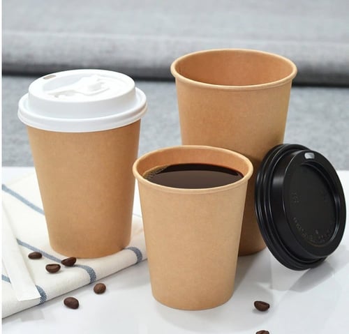 أكواب ورقية كرافت بني -9 أنز/العدد 50 كوب