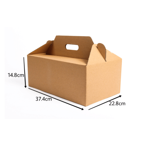 كرتون حمل الوجبات بمسكة يد وقفل علوي/العدد25