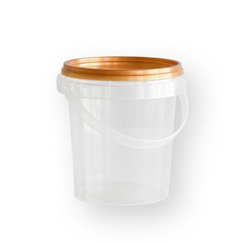 سطل بلاستيك اسطواني دائري - 1500 مل/ 100 حبة