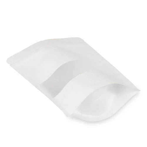 كيس ورق لتعبئة وحفظ القهوة والبهارات لون أبيض بناف...