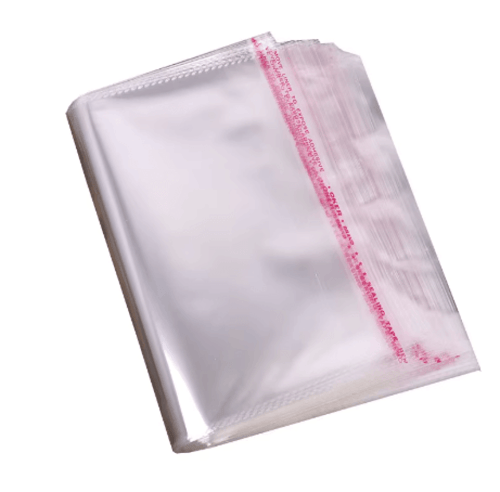 كيس بلاستيك شفاف للملابس اغلاق لاصق-30*45 سم/100 ك...