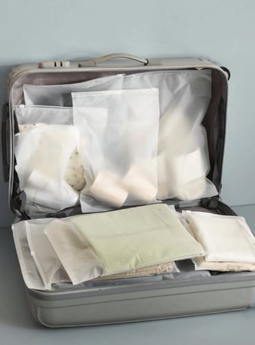 كيس بلاستيك شفاف للتخزين والشحن بسحاب -30*40 سم/50...