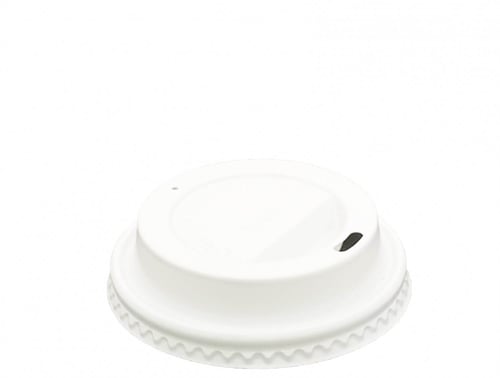 غطاء مسطح أبيض لكاسات الورق - 7 أنز / العدد 50 غطا...