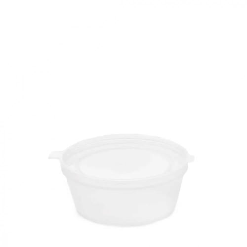 علب صوص شفاف بغطاء متصل حجم 35 مل / العدد50