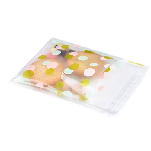 كيس شفاف ثلجي للكوكيز والحلويات بألوان مميزة-7*7سم...