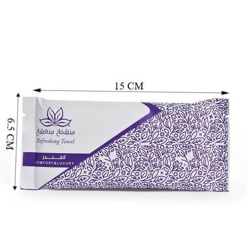 منشفه معطرة برائحة اللافندر غلاف ابيض وموفي / العد...