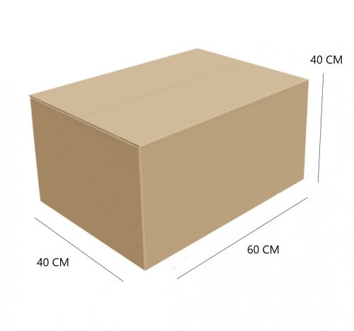 كرتون شحن بني مستطيل 3طبقات-60*40*40 سم