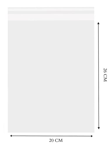 كيس بلاستيك شفاف مفتوح من الاعلى 20*26 سم/100 كيس