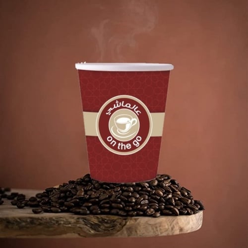 أكواب ورقية أحمر عالماشي - 4 أنز/ العدد 50 كوب