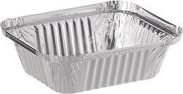 صحون ألمنيوم مستطيل مع الغطاء حجم 420 مل / العدد 5...